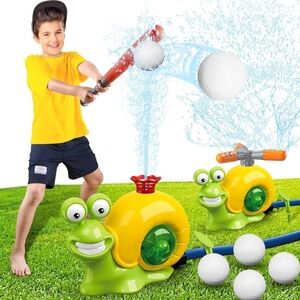 Outdoor Water Play Sprinklers, Water Sprinkler Baseball Toy for Kids